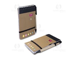 Mini cuaderno con bolígrafo