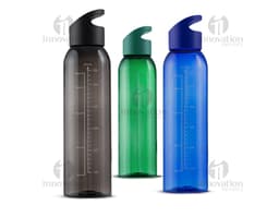 Transparent 700ml plastic bottle with lid, ideal for storing liquids such as water, juices, or other beverages. The bottle is