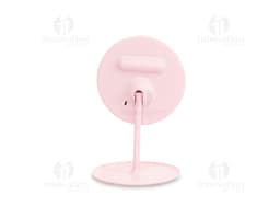 Espejo de mesa plástico con LED en diseño moderno y elegante, con reflexión brillante y colores vibrantes. Ideal para uso en