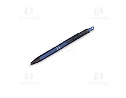 Caneta de metal com ponta tátil, ideal para escrita em papel, documentos e notas. Possui design elegante e detalhes em prata
