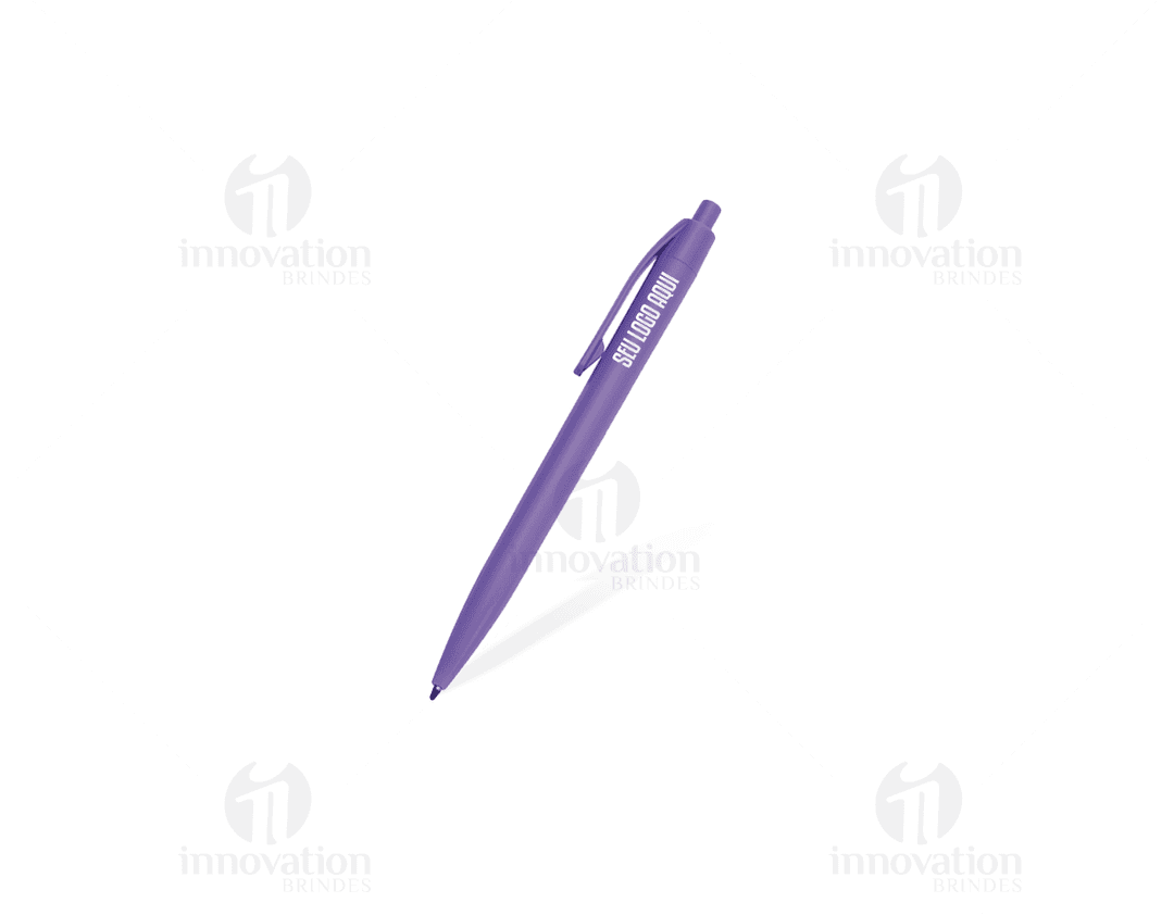 Sign, 3D yellow design icon of a plastic pen on a label banner. The image features a warning message symbol with a black