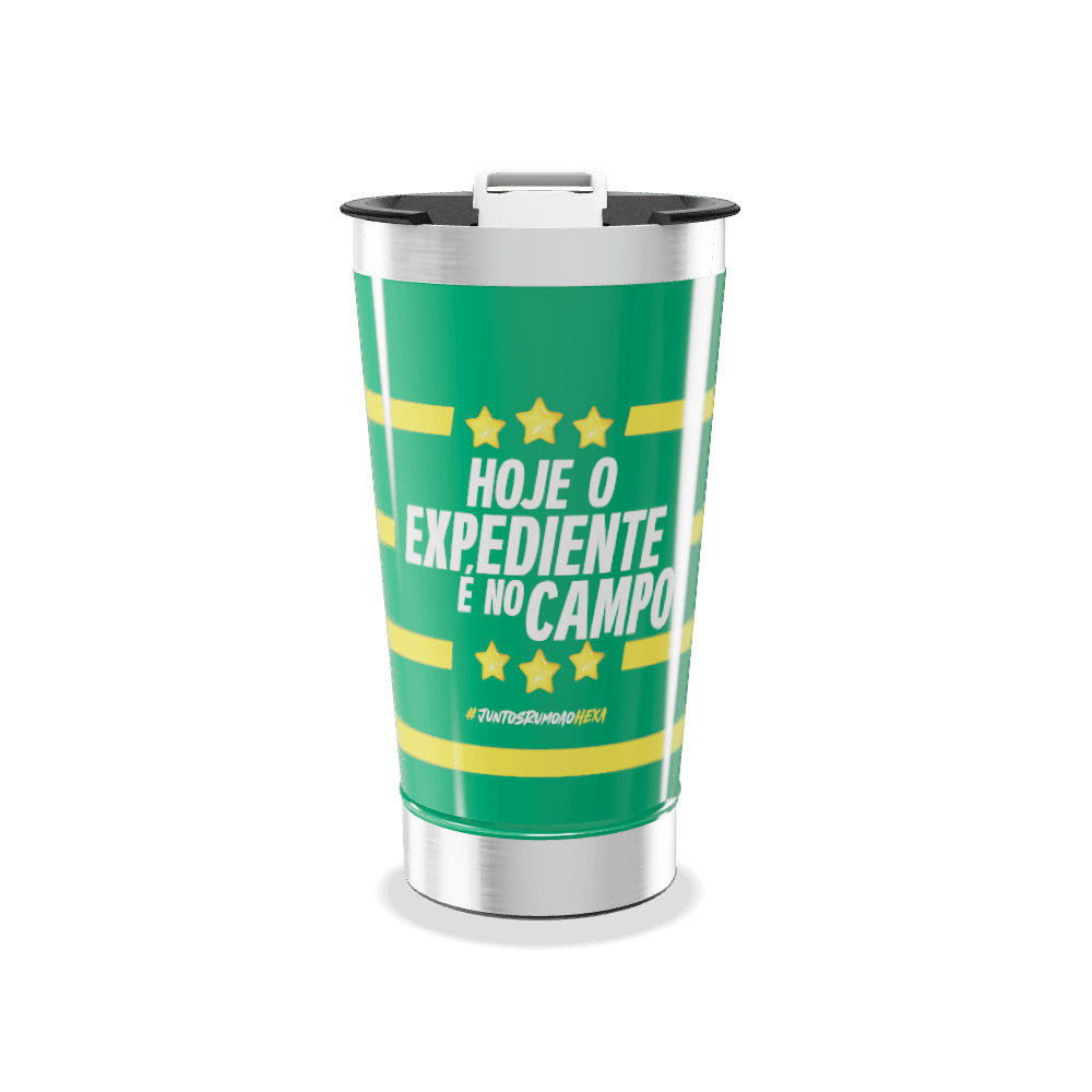 COPO TÉRMICO EDIÇÃO TORCIDA BRASIL personalizado