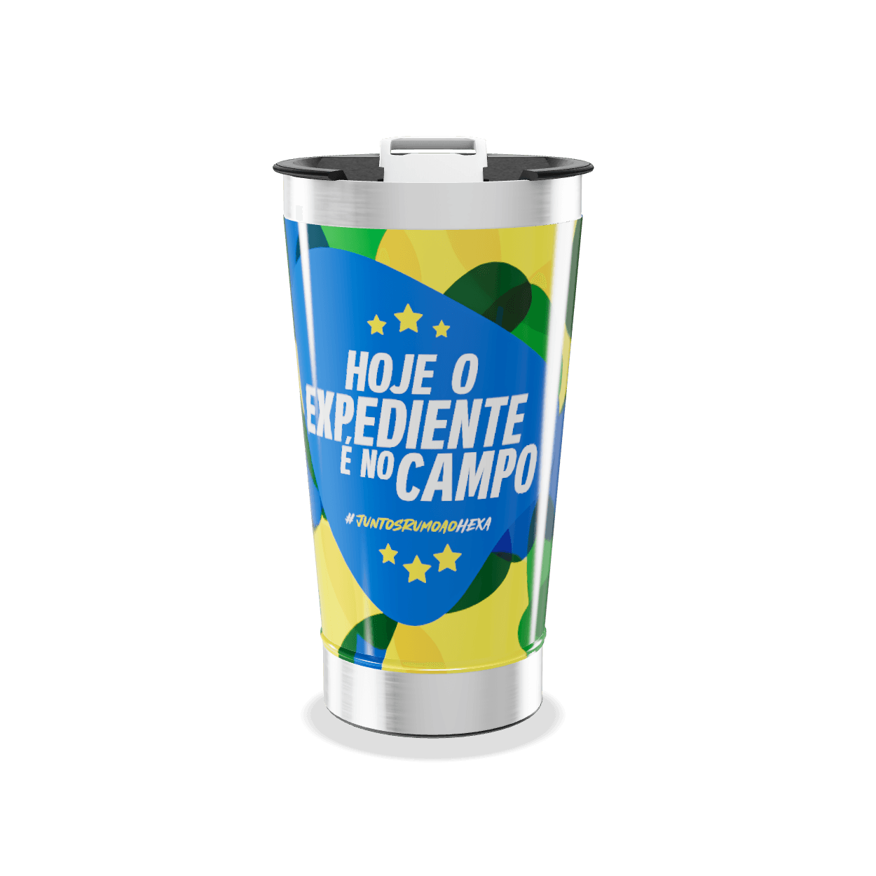 COPO TÉRMICO BRASIL ABSTRATO personalizado