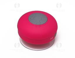 Waterproof speaker with a modern circular design. Completely sealed, made of durable plastic with impeccable sound quality.