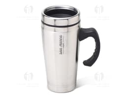 Caneca de metal 450ml - Mantenha sua bebida sempre quente com esta caneca de metal resistente. Ideal para levar para o