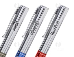 Caneta de metal - 64: Ideal para escrita suave e durável em ambientes de trabalho ou estudo. Feita com materiais de alta