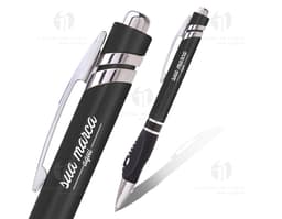 Caneta plástica - 06: ideal para escrita e assinaturas. Com design moderno e qualidade garantida, esta caneta é perfeita para