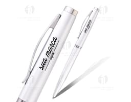 Caneta plástica de alta qualidade, ideal para o dia a dia no escritório. Com design moderno e excelente acabamento, essa