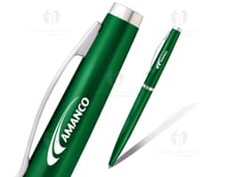 Caneta Plástica - 25: Uma poderosa ferramenta de escrita para seu negócio. Feita de plástico resistente e com tinta
