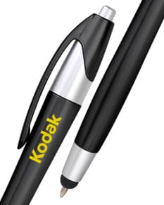 Plastic pen with touch for smooth and precise writing, ideal for signing documents, taking notes, and checking lists. Practical and versatile, perfect for educational use and in the workplace. Get yours now!