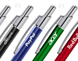 Bolígrafo de metal de alta qualidade, ideal para uso no escritório, escola ou negócios. Possui design elegante e acabamento