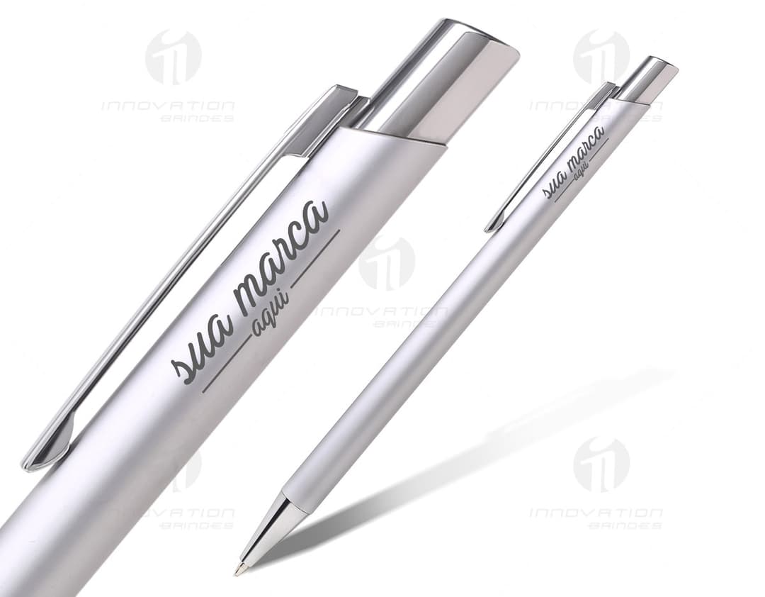 Caneta de metal premium para escrita suave e precisa. Ideal para uso no escritório, escola ou em casa. Design elegante e