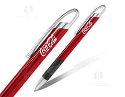 Bolígrafo de metal elegante y sofisticado para uso en oficina. Con acabado metalizado y punta afilada, ideal para firmas e
