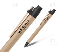 Lápis ecológico feito de madeira sustentável e borracha reciclável. Ideal para escrever, desenhar e incentivar a