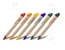 Lápis ecológico feito de madeira sustentável e borracha reciclável. Ideal para escrever, desenhar e incentivar a