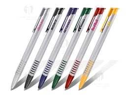 Caneta plástica - 53: A caneta plástica perfeita para seu negócio. Ideal para escrita, assinaturas e uso no escritório. Feita