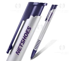 Caneta plástica - 53: ideal para o seu negócio! Esta caneta de plástico possui tinta resistente e durável, perfeita para