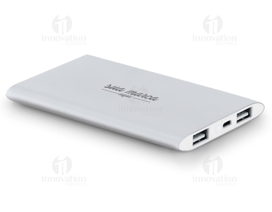 Power Bank 8.000mAh - Carregue os seus dispositivos com praticidade e segurança. Design moderno, compacto e eficiente. Ideal