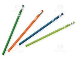 Lápis com borracha - 03, ideal para escrita e desenho. Feito de madeira de qualidade, com grafite resistente. Perfeito para