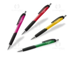 Caneta plástica - 202: Conjunto de canetas plásticas de alta qualidade para escrita suave e precisa. Ideal para uso escolar