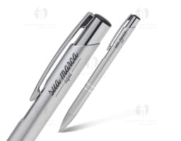 Caneta de metal premium para escrita suave e durabilidade. Ideal para uso no escritório, escola e negócios. Feita com aço