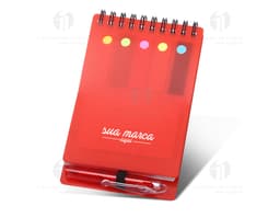 Bloco de anotações plástico - 02: Perfeito para o dia a dia no escritório! Produto isolado, ideal para organizar suas tarefas