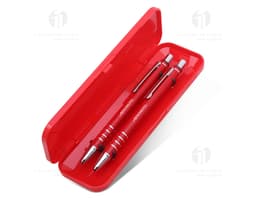 Kit caneta e lapiseira de alta qualidade para escrita suave e precisa. Composto por equipamentos cromados e feitos de aço
