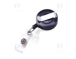 Porta Crachá Leitoso - 01: Armazene seus crachás com segurança e estilo! Ideal para identificação em eventos, feiras ou