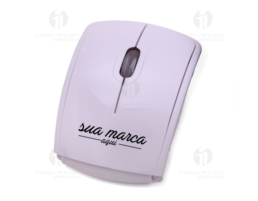 Mouse óptico wireless - 01 para total libertad de movimiento. Tecnología moderna y diseño compacto, ideal para uso en la