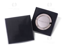 Foldable purse holder - 01: Shiny and durable metal, a symbol of safety and elegance. Ideal for gifting and decoration.
