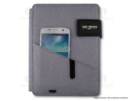 Bloco de Anotações com Powerbank - Mantenha suas ideias sempre à mão! Perfeito para reuniões, estudos e viagens. Nunca fique
