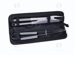 Kit Churrasco 22 peças - Conjunto completo para um churrasco perfeito! Com utensílios de metal de alta qualidade, este kit é