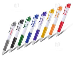 Caneta plástica - 58: Design moderno e funcional para escrita impecável! Ideal para uso no escritório, em casa ou na escola.