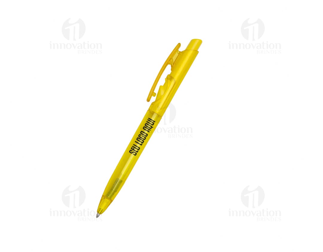 Caneta Plástica - 66: Ferramenta essencial de escrita para seu escritório. Design moderno e funcional para negócios e
