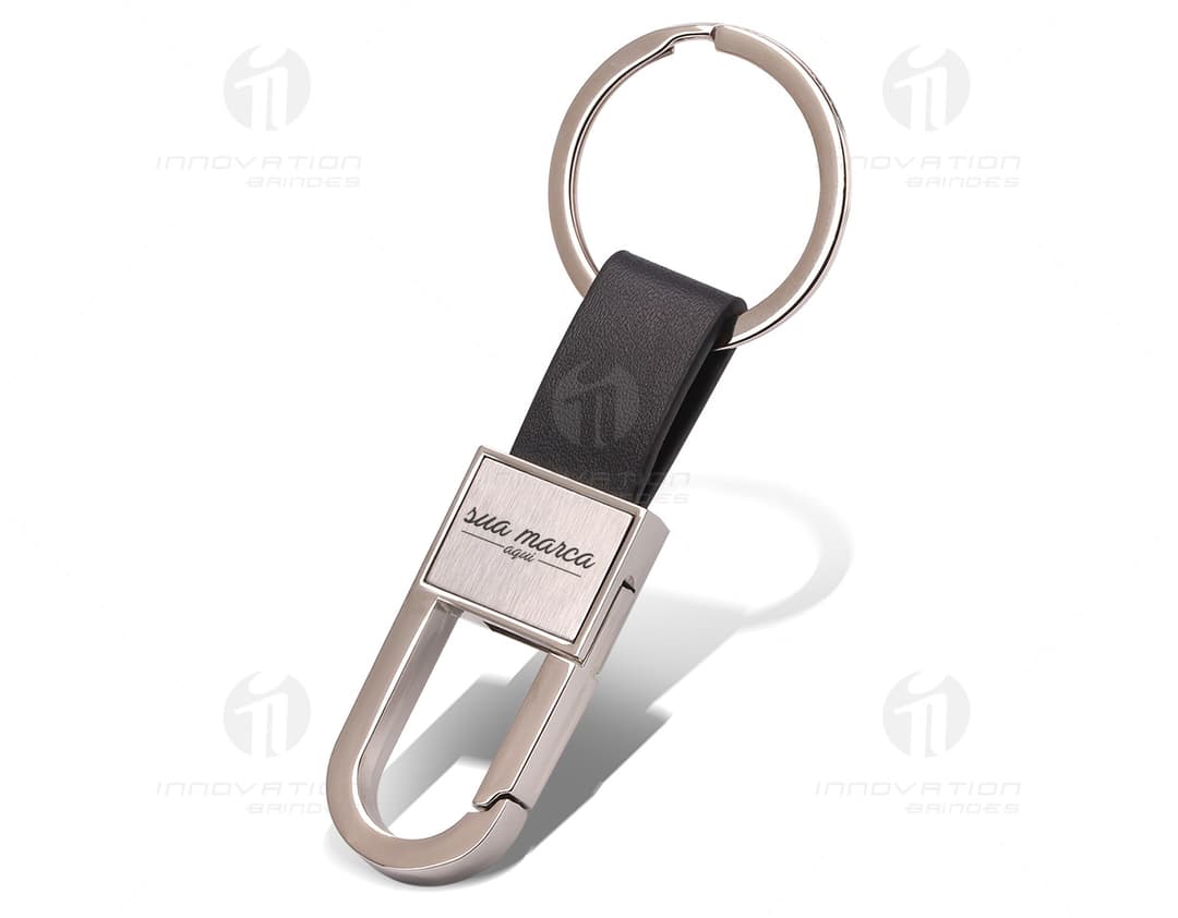 Chaveiro de metal - 25: Prático e seguro, este chaveiro de metal oferece proteção e estilo para suas chaves. Feito com