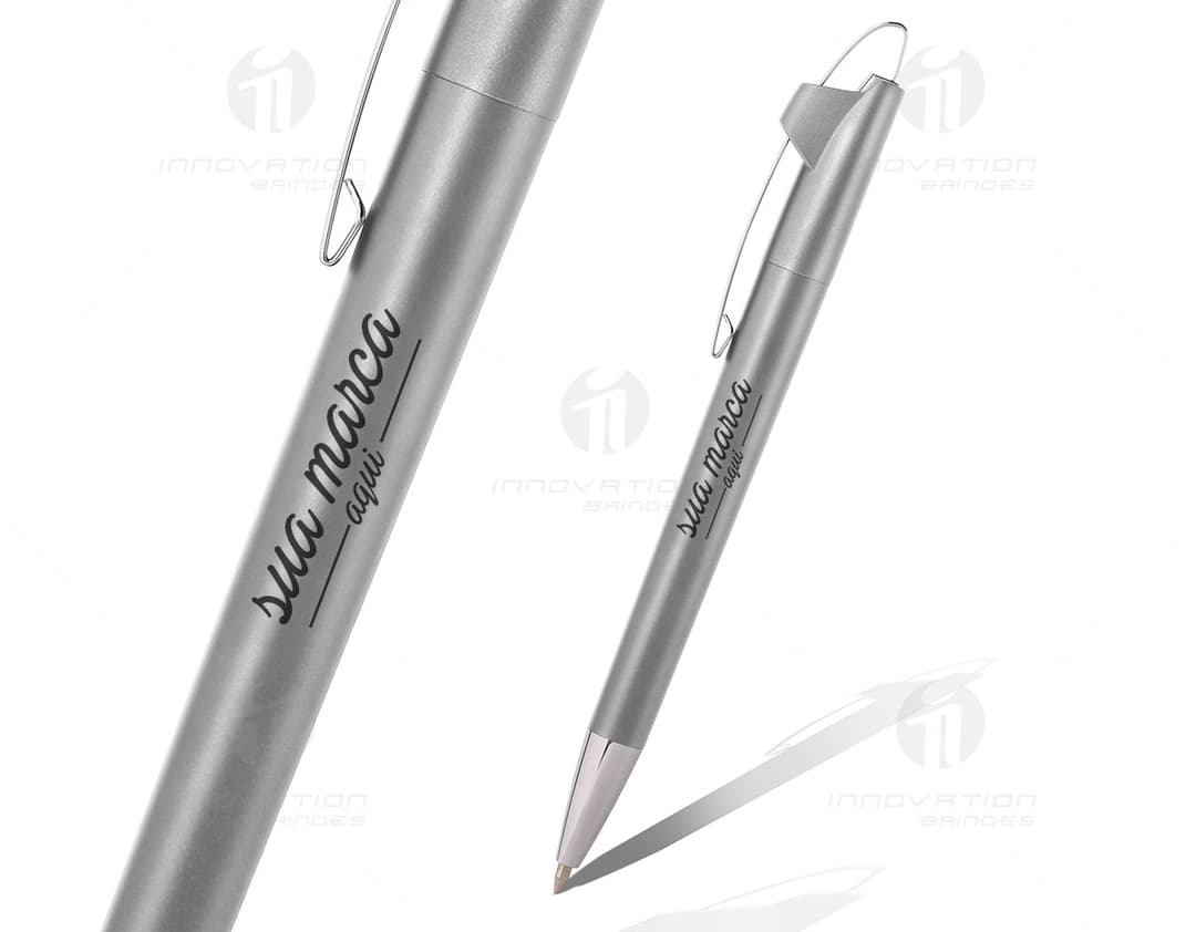 Caneta plástica 70 - Ferramenta de escrita essencial para seu escritório. Discreta e resistente, ideal para assinar