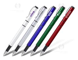 Caneta plástica com marca texto - 12: A ferramenta perfeita para destacar suas ideias e assinar contratos com sucesso.