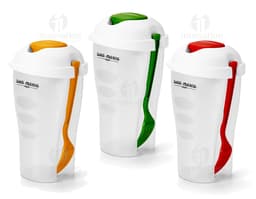 Copo para salada transparente e moderno - Ideal para higienizar e armazenar sua salada de forma prática e saudável. Leve