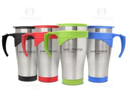 Caneca de metal 470ml - Ideal para manter suas bebidas quentes ou frias por mais tempo. Com design moderno e resistente, é