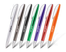 Caneta plástica - 94: Ferramenta colorida e criativa para escrita, desenho e colorir. Ideal para escola, escritório e artigos