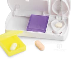 Porta Comprimidos em Plástico para Organização no Trabalho e Estudos. Ideal para armazenar seus medicamentos de forma prática