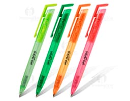 Caneta plástica colorida - Conjunto de 12 unidades para escrita e desenho. Ideal para uso profissional, escolar e artístico.