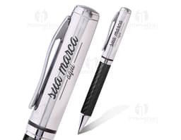 Caneta de metal elegante e sofisticada - ideal para trabalho e estudo. Escrita suave e precisa para assinar contratos, fazer