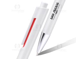 Caneta plástica - 22: Uma ferramenta de escrita dinâmica e moderna para seu escritório. Ideal para desenhos, marcações e