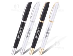 Bolígrafo de metal sofisticado para escritura profesional. Ideal para oficinas, negocios y estudios. Duradero y elegante