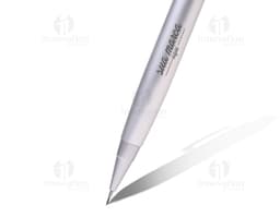 Lapiseira de metal 04: escreva com elegância e precisão com essa lapiseira de metal prateada. Perfeita para uso no