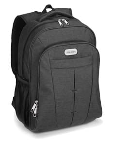 Mochila de couro preta para negócios e viagens. Com design moderno e elegante, ideal para transportar laptop e acessórios com segurança e estilo. Perfeita combinação de funcionalidade e sofisticação. Compre agora!