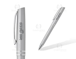 Caneta de metal elegante e resistente, ideal para uso no escritório ou em casa. Feita em aço inoxidável, é perfeita para