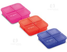 Porta comprimidos em plástico preto - Mantenha seus medicamentos organizados com estilo e elegância. Ideal para o trabalho