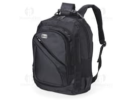 Mochila resistente feita de nylon e poliéster.